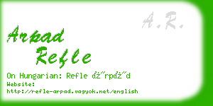 arpad refle business card